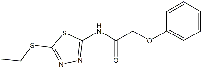 N-[5-(ethylsulfanyl)-1,3,4-thiadiazol-2-yl]-2-phenoxyacetamide Structure