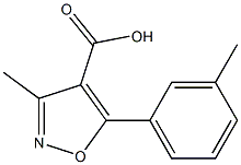 4-Isoxazolecarboxylicacid,3-methyl-5-(3-methylphenyl)-(9CI) 구조식 이미지