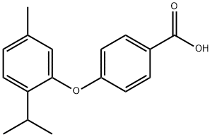 4-[5-methyl-2-(propan-2-yl)phenoxy]benzoic acid Structure