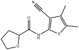 2-Furancarboxamide,N-(3-cyano-4,5-dimethyl-2-thienyl)tetrahydro-(9CI) 구조식 이미지