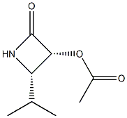 2-Azetidinone,3-(acetyloxy)-4-(1-methylethyl)-,(3R,4S)-rel-(+)-(9CI) 구조식 이미지