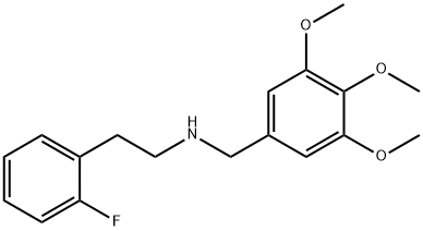 2-(2-fluorophenyl)-N-(3,4,5-trimethoxybenzyl)ethanamine 구조식 이미지