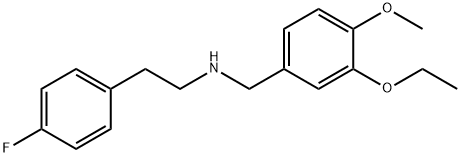 N-(3-ethoxy-4-methoxybenzyl)-2-(4-fluorophenyl)ethanamine 구조식 이미지