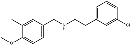 2-(3-chlorophenyl)-N-(4-methoxy-3-methylbenzyl)ethanamine Structure