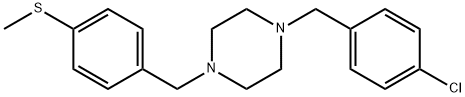 1-(4-chlorobenzyl)-4-[4-(methylsulfanyl)benzyl]piperazine Structure