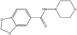 1,3-벤조디옥솔-5-카르복사미드,N-4-모르폴리닐-(9CI) 구조식 이미지