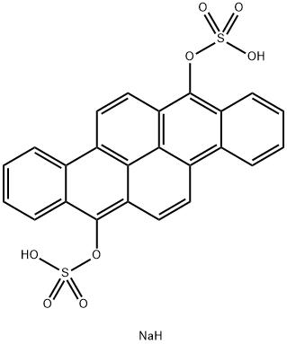 disodium dibenzo[b,def]chrysene-7,14-diyl bis(sulphate) 구조식 이미지