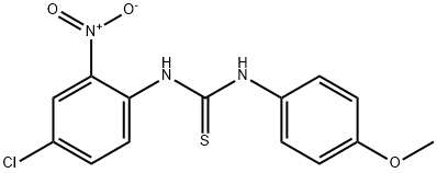 N-{4-chloro-2-nitrophenyl}-N'-(4-methoxyphenyl)thiourea 구조식 이미지