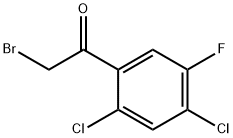 2-bromo-1-(2,4-dichloro-5-fluorophenyl)ethanone Structure