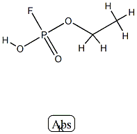 Fluoridophosphoric acid O-ethyl O-potassium salt Structure