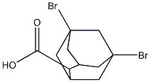 5,7-dibroMo-Tricyclo[3.3.1.13,7]decane-2-carboxylic acid Structure