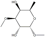 Methyl 6-deoxy-3-O-methyl-α-D-galactopyranoside Structure