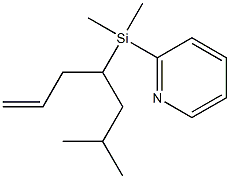 Pyridine,2-[dimethyl[1-(2-methylpropyl)-3-butenyl]silyl]-(9CI) Structure