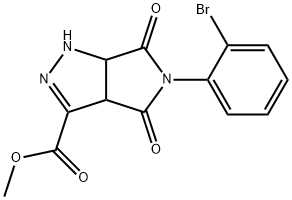 methyl 5-(2-bromophenyl)-4,6-dioxo-1,3a,4,5,6,6a-hexahydropyrrolo[3,4-c]pyrazole-3-carboxylate Structure