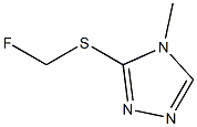 4H-1,2,4-Triazole,3-[(fluoromethyl)thio]-4-methyl-(9CI) 구조식 이미지