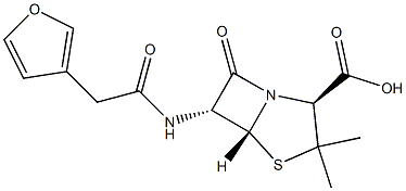 3-furylmethylpenicillin Structure