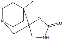 Spiro[1-azabicyclo[2.2.2]octane-3,5-oxazolidin]-2-one, 4-methyl- (9CI) Structure