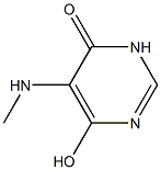 4,6-Pyrimidinediol, 5-(methylamino)- (6CI,7CI,8CI) 구조식 이미지