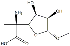 alpha-L-Mannofuranosiduronic acid, methyl 5-amino-5-deoxy-5-C-methyl- (9CI) Structure