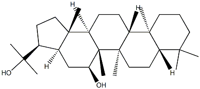 Hopane-15α,22-diol Structure