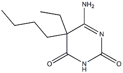 2,4(3H,5H)-Pyrimidinedione,6-amino-5-butyl-5-ethyl-(9CI) Structure