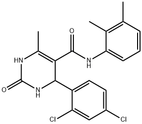 4-(2,4-dichlorophenyl)-N-(2,3-dimethylphenyl)-6-methyl-2-oxo-1,2,3,4-tetrahydropyrimidine-5-carboxamide Structure