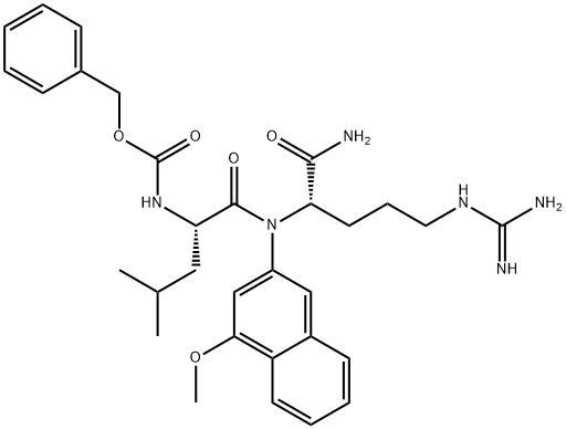 Z-Leu-Arg-4MβNA Structure