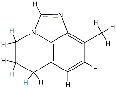 4H-Imidazo[4,5,1-ij]quinoline,5,6-dihydro-9-methyl-(9CI) 구조식 이미지