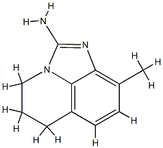 4H-Imidazo[4,5,1-ij]quinolin-2-amine,5,6-dihydro-9-methyl-(9CI) 구조식 이미지