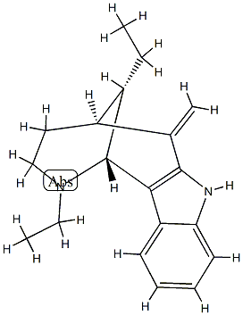 1-Methylene-7-demethyl-7-ethyldasycarpidan Structure