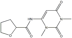 2-푸란카르복스아미드,테트라히드로-N-(1,2,3,6-테트라히드로-1,3-디메틸-2,6-디옥소- 구조식 이미지