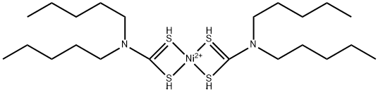bis(dipentyldithiocarbamato-S,S')nickel Structure