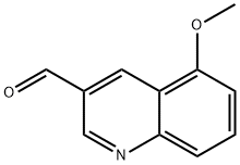 3-Quinolinecarboxaldehyde,5-methoxy-(9CI) Structure