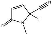 1H-Pyrrole-2-carbonitrile,2-fluoro-2,5-dihydro-1-methyl-5-oxo-(9CI) 구조식 이미지