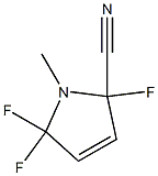 1H-Pyrrole-2-carbonitrile,2,5,5-trifluoro-2,5-dihydro-1-methyl-(9CI) 구조식 이미지