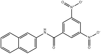 N-(2-naphthyl)-3,5-dinitrobenzamide 구조식 이미지