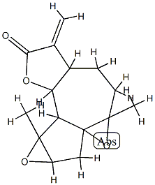 2H-Bisoxireno[2,3:8,8a]azul Structure