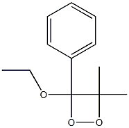 1,2-Dioxetane,3-ethoxy-4,4-dimethyl-3-phenyl-(9CI) Structure