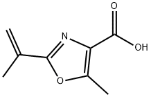 4-Oxazolecarboxylicacid,5-methyl-2-(1-methylethenyl)-(9CI) 구조식 이미지