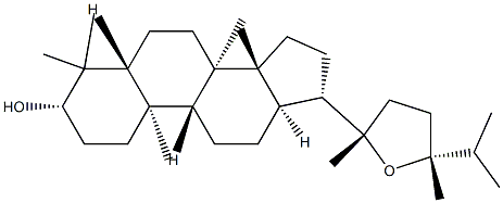 (20S,24R)-20,24-Epoxy-24-methyl-5α-dammaran-3β-ol Structure