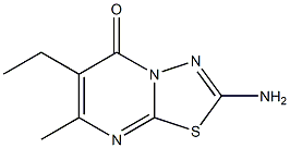 5H-1,3,4-Thiadiazolo[3,2-a]pyrimidin-5-one,2-amino-6-ethyl-7-methyl-(9CI) 구조식 이미지