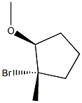 Cyclopentane, 1-bromo-2-methoxy-1-methyl-, (1R,2R)-rel- (9CI) Structure