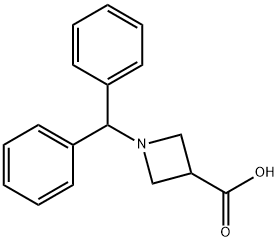1-Benzhydrylazetidine-3-carboxylic acid 구조식 이미지