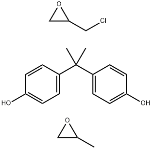 Phenol, 4,4-(1-methylethylidene)bis-, polymer with (chloromethyl)oxirane and methyloxirane Structure