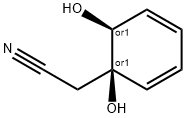 2,4-시클로헥사디엔-1-아세토니트릴,1,6-디히드록시-,(1R,6S)-rel-(9CI) 구조식 이미지