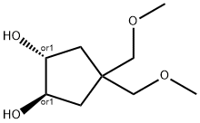 1,2-Cyclopentanediol,4,4-bis(methoxymethyl)-,(1R,2R)-rel-(9CI) Structure