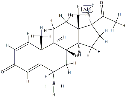 1-DehydroMedroxyprogesterone 구조식 이미지
