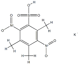 벤젠술폰산,2,4,5-트리메틸-3,6-디니트로-,칼륨sa 구조식 이미지