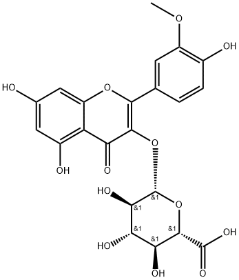 이소르함네틴3-글루쿠로나이드 구조식 이미지