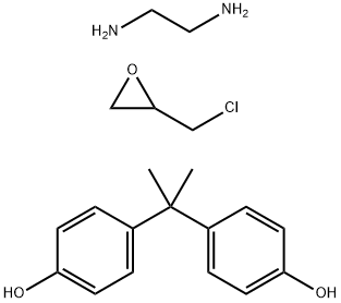 Phenol, 4,4-(1-methylethylidene)bis-, polymer with (chloromethyl)oxirane and 1,2-ethanediamine Structure